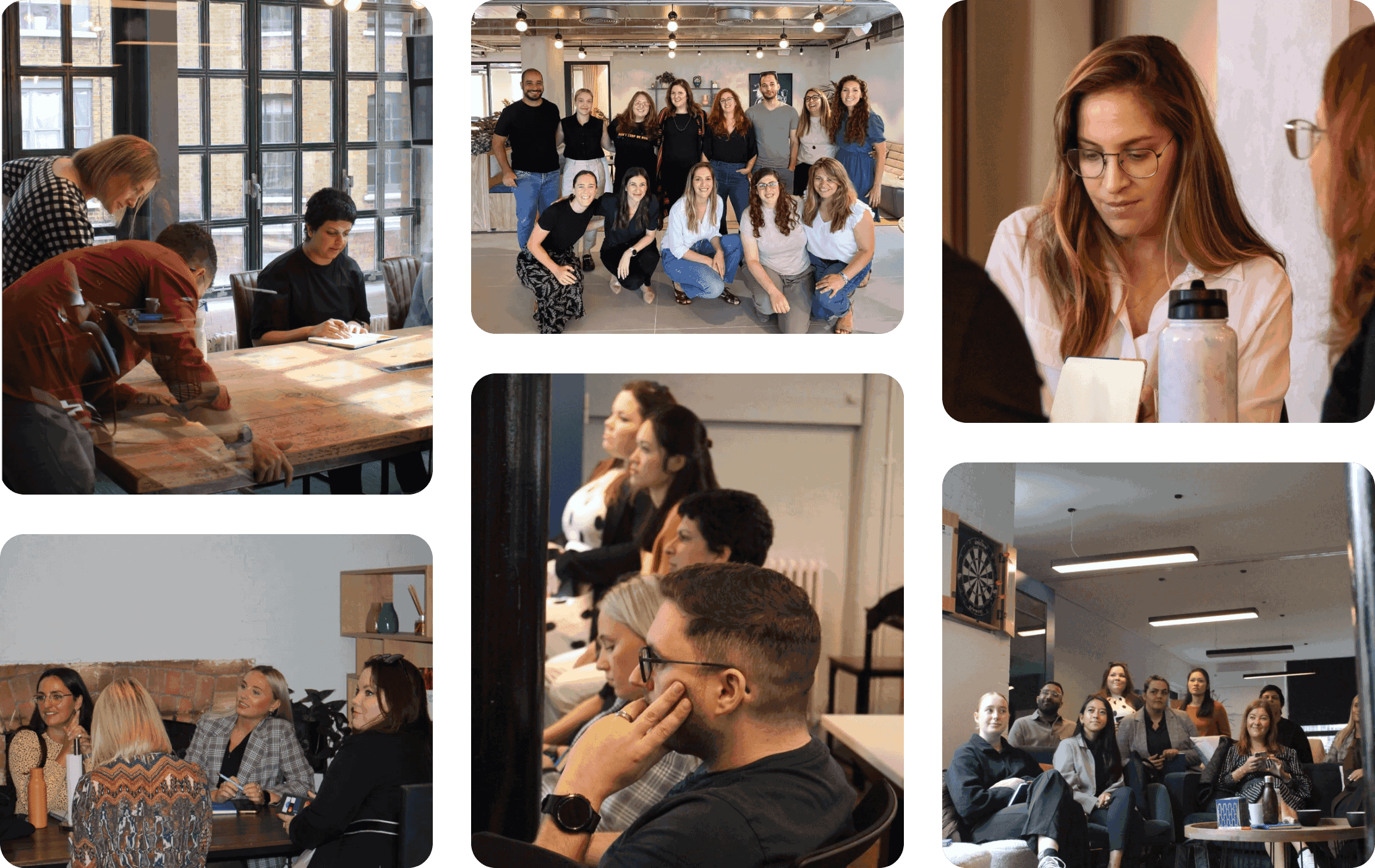 Oktopost team pictures grid