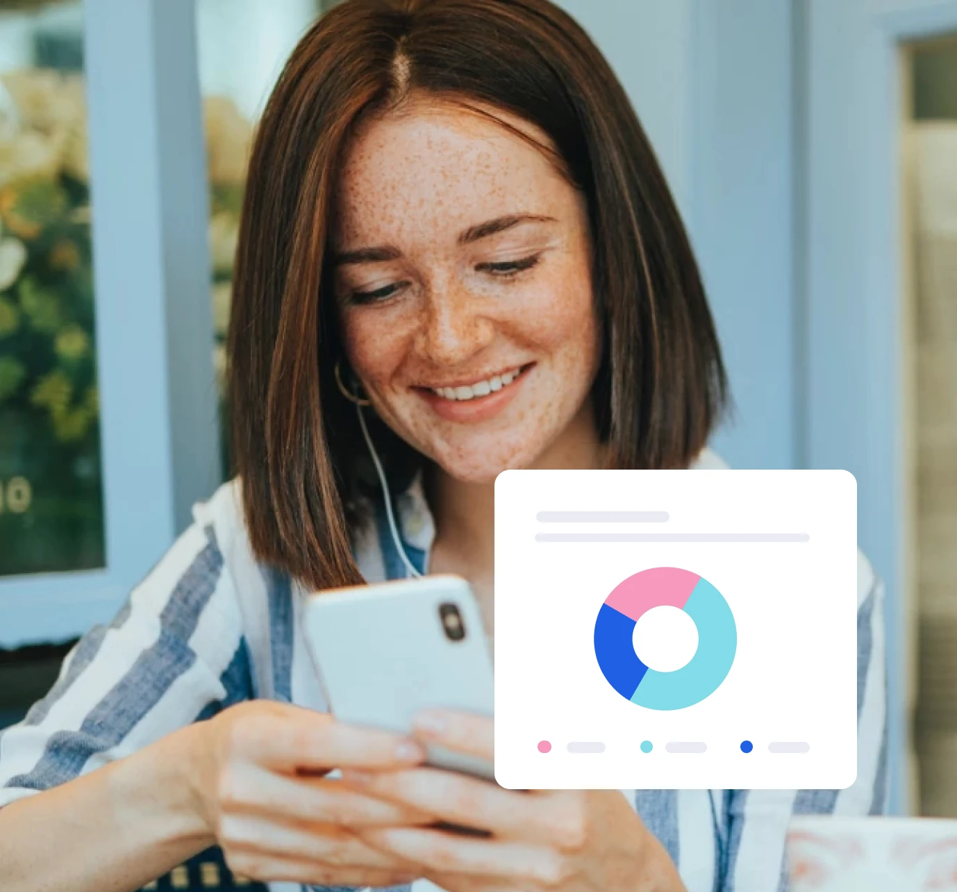 Social media engagement pie chart