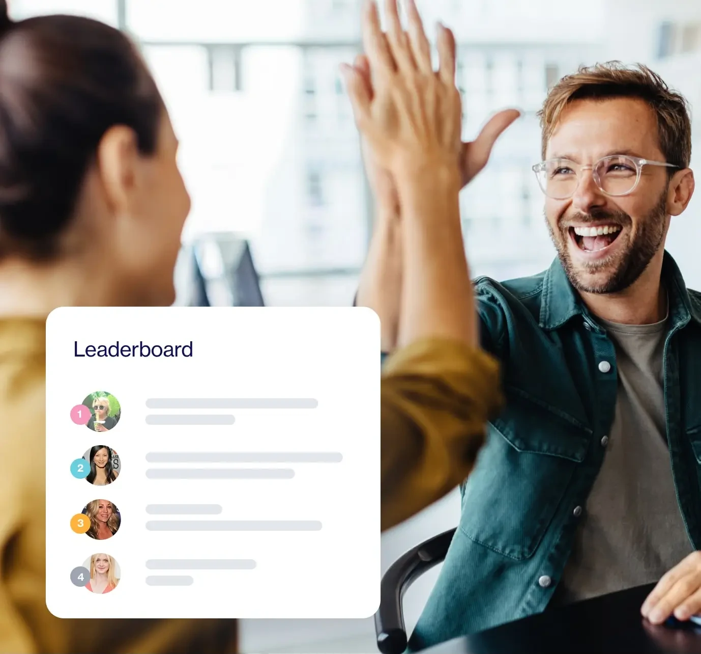 Social media sharing leaderboard