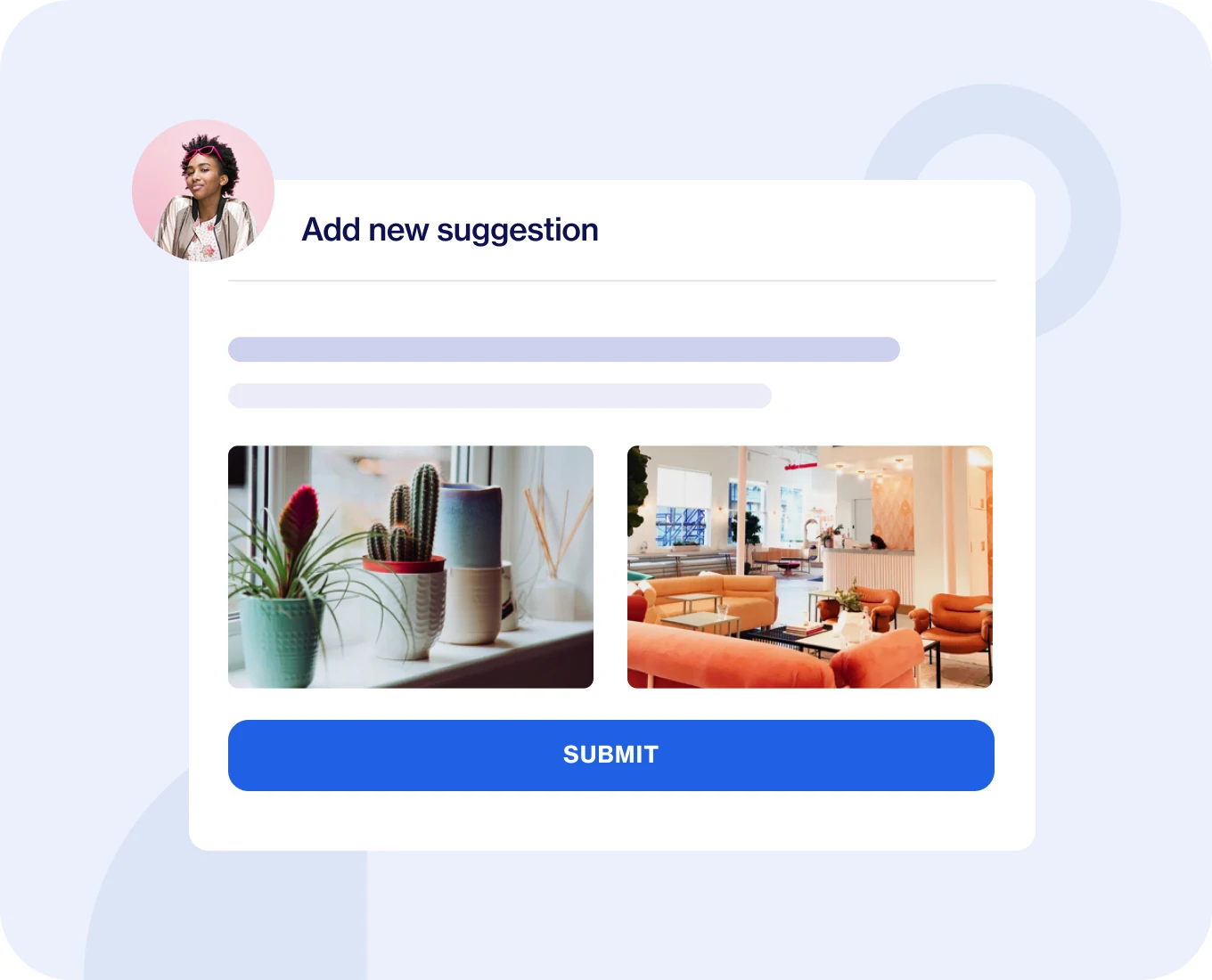 User suggesting a social media message