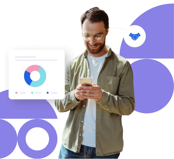 Social media messages management screen