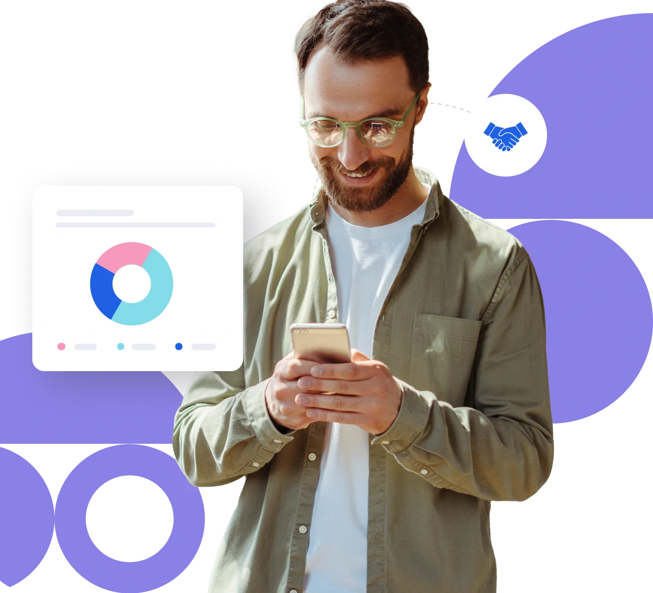 Social media messages management screen