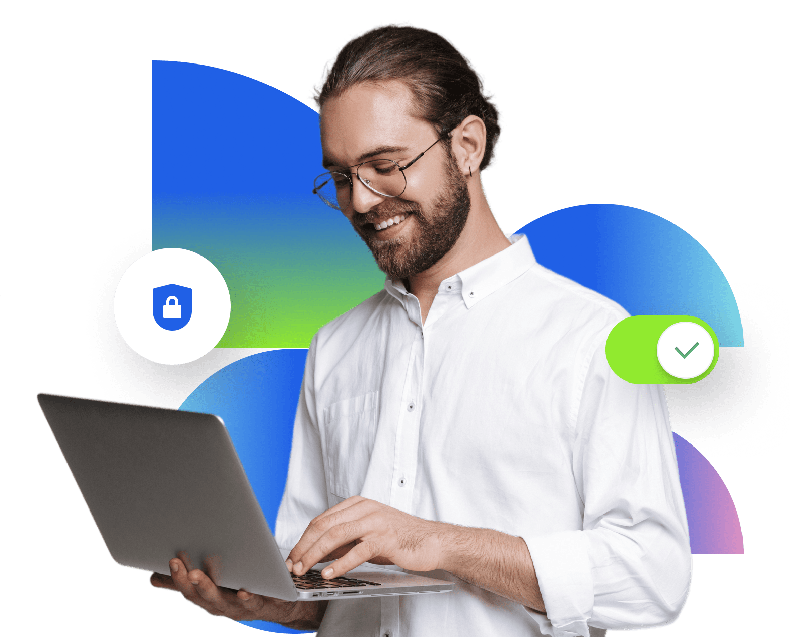 Person setting up security