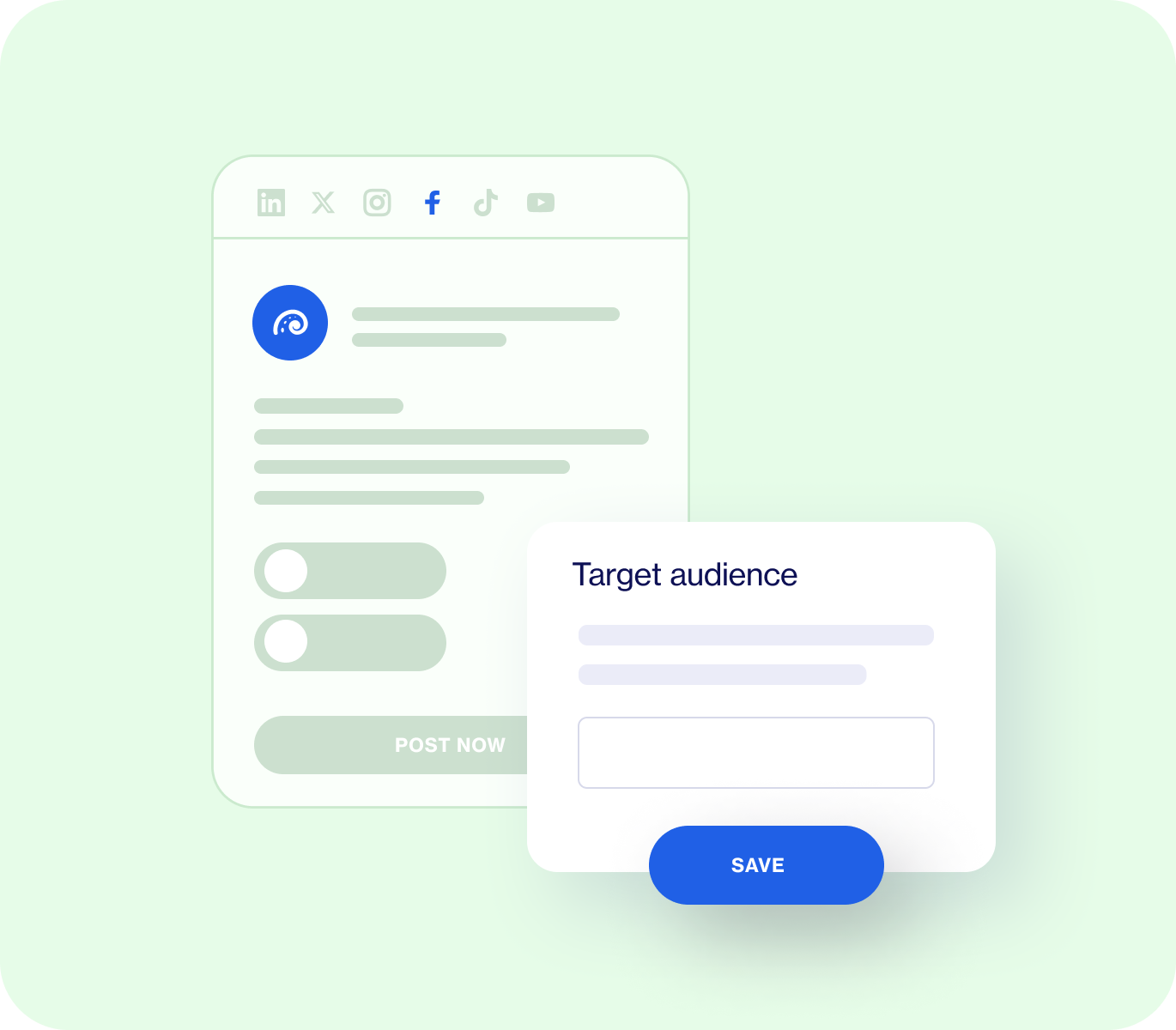 Target audience screen