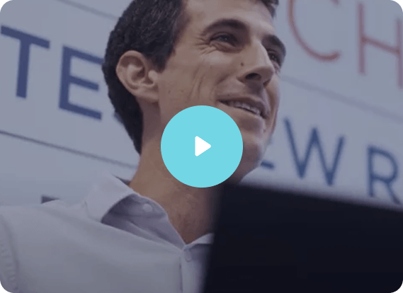 Customer testimonial video for Oktopost B2B social media management platform.