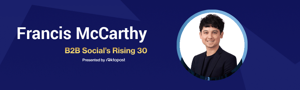 Francis McCarthy, SafetyCulture - B2B social media practitioner